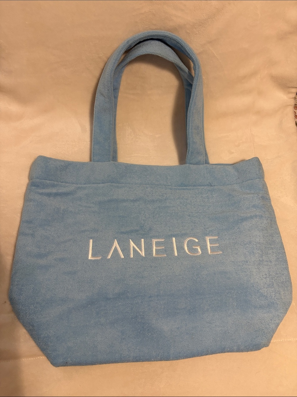 LANEIGE Sky Blue Logo Tote XL